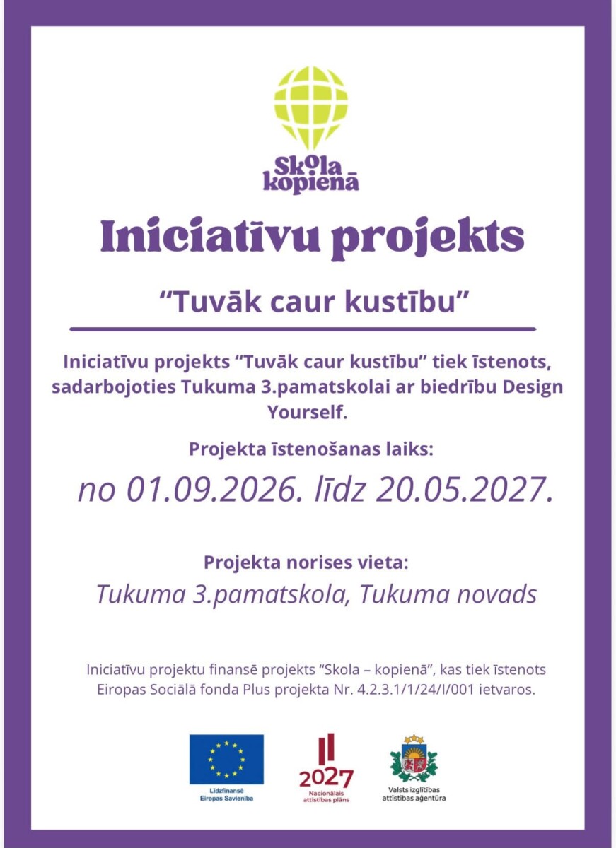 Plakāts ar virsrakstu 